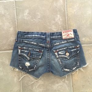 True religion shorts size 24